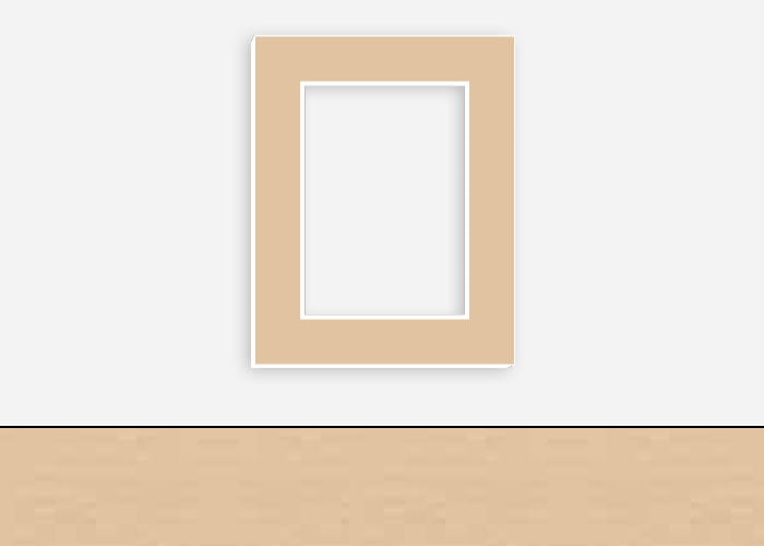 Custom Border Standard Mat 068: #CB517 (Berkshire Dune)