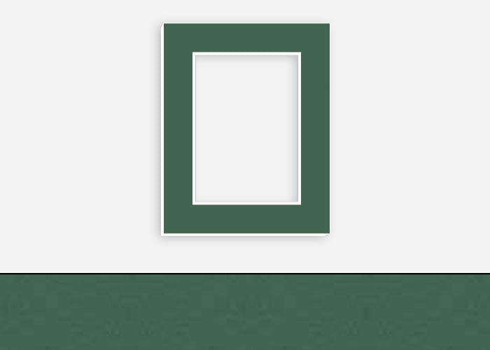 Custom Border Standard Mat 158: #CB524 (Berkshire Hunter Green)