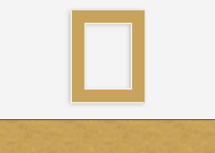 Custom Border Standard Mat 339: #CB577 (Berkshire Classic Gold)