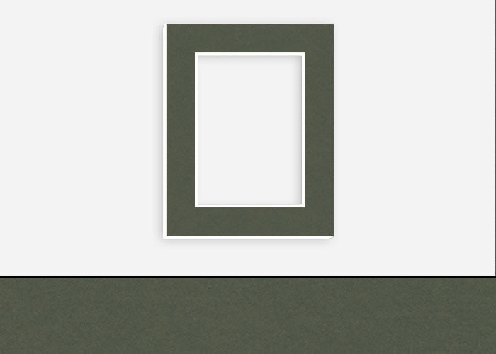 Custom Border Standard Mat 146: #CBW453 (Berkshire Dark Olive)