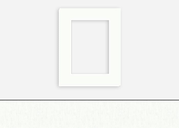 Custom Border Standard Mat 021: #CBW97 (Berkshire Polar White)