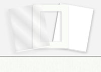 Standard Pkg 021: Glass, Foamboard, Mat #CBW97 (Berkshire Polar White) with 2 inch Border