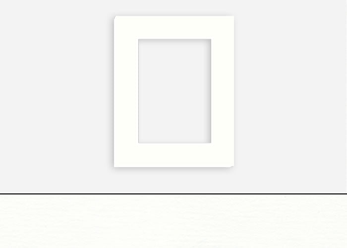 Custom Border Standard Mat 017: #CSRM3400 (Bakers White)