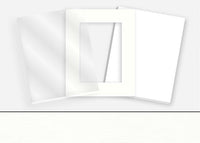 Standard Pkg 017: Glass, Foamboard, Mat #CSRM3400 (Bakers White) with 2 inch Border