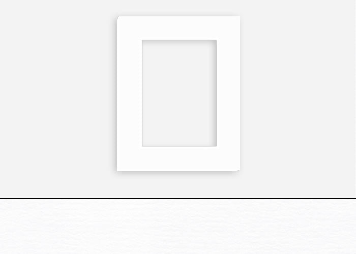 Custom Border Standard Mat 012: #CSRM3401 (Chalk)