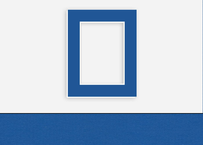 Custom Border Standard Mat 194: #CSRM3417 (Flag Blue)