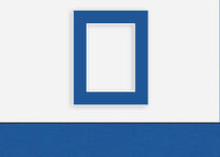 Custom Border Standard Mat 194: #CSRM3417 (Flag Blue)