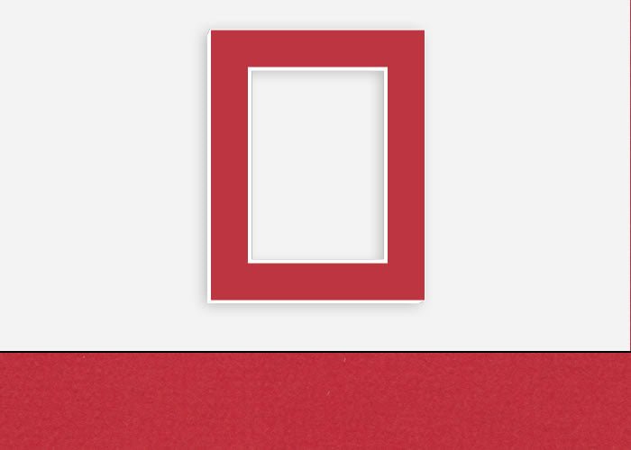 Custom Border Standard Mat 258: #CSRM3420 (All American Red)