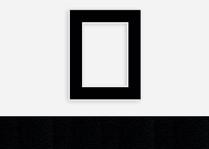 Custom Border Standard Mat 330: #PW1509 (Pebbled Black)