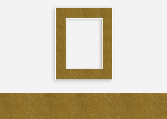 Custom Border Standard Mat 343: #PW1795 (Spun Gold)