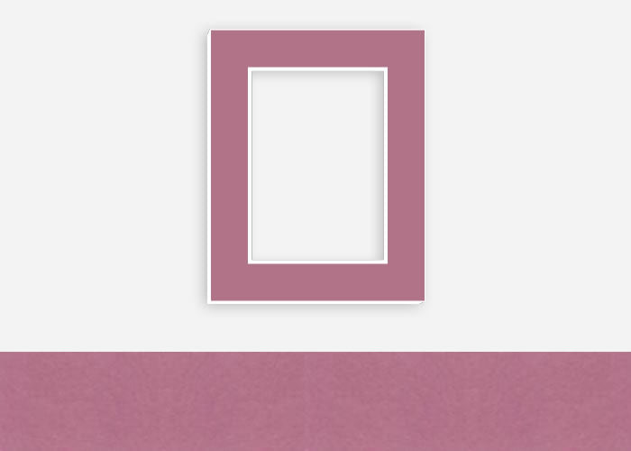 Custom Border Standard Mat 242: #PW5000 (Antique Rose)