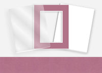 Standard Pkg 242: Acrylic, Foamboard, and Mat #PW5000 (Antique Rose) with 2 inch Border
