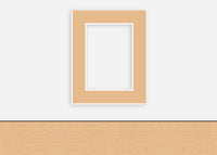 Custom Border Standard Mat 072: #PW5002 (Cashew)