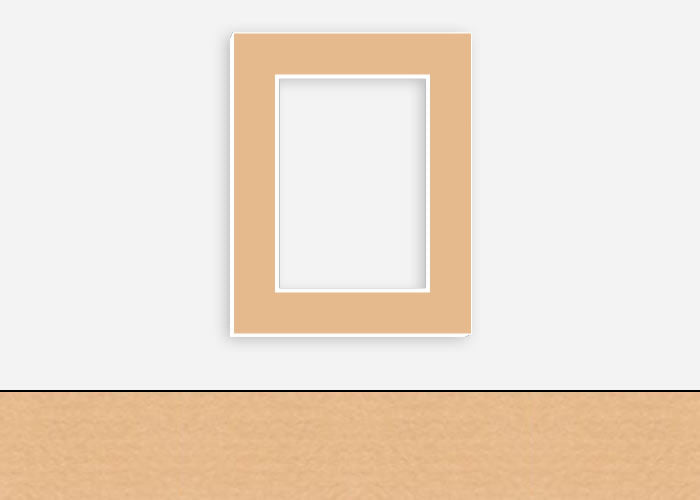 Custom Border Standard Mat 072: #PW5002 (Cashew)