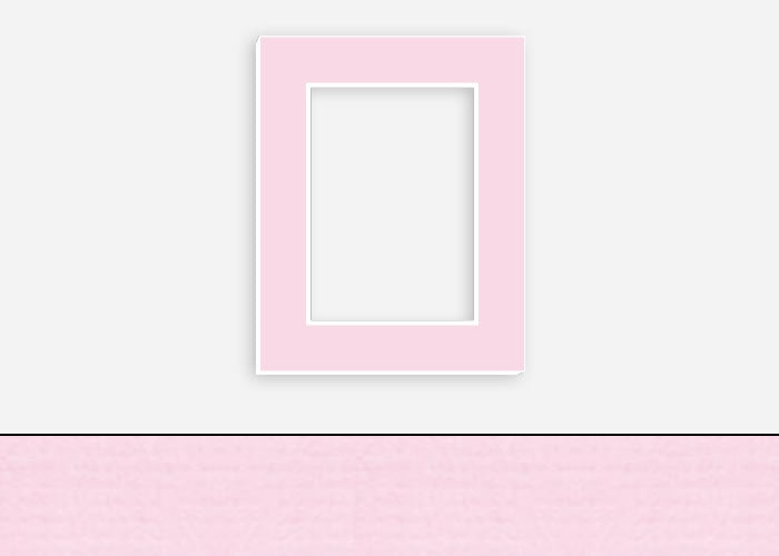 Custom Border Standard Mat 236: #PW5007 (Ice Pink)