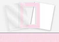 Standard Pkg 236: Glass, Foamboard, and Mat #PW5007 (Ice Pink) with 2 inch Border