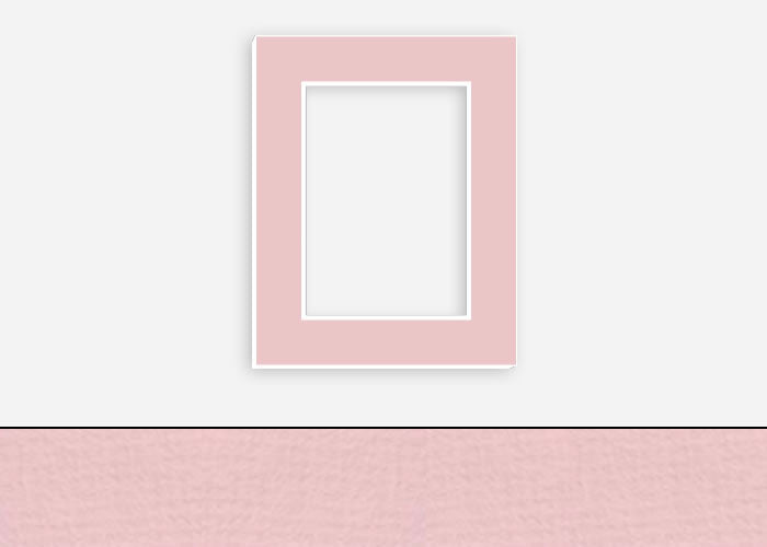 Custom Border Standard Mat 239: #PW5008 (Blush)