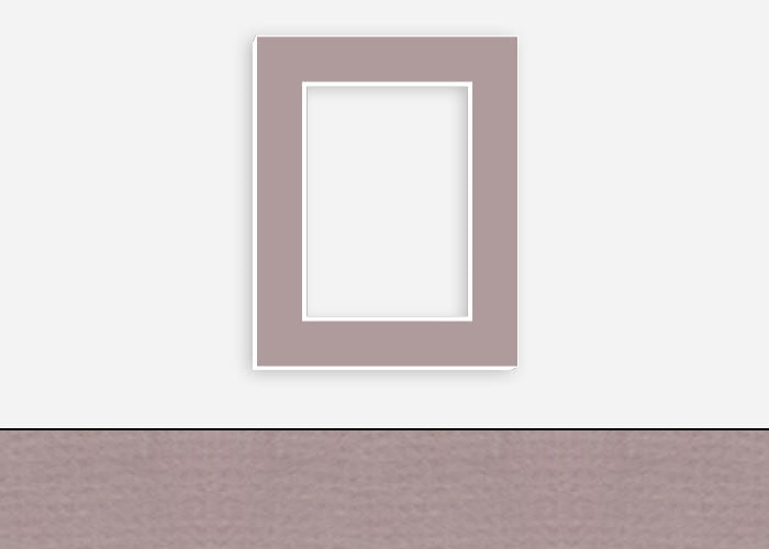 Custom Border Standard Mat 241: #PW5010 (Soft Mauve)