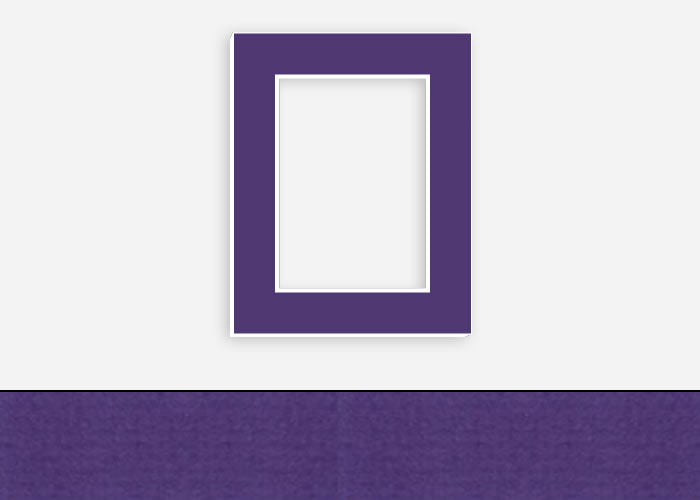 Custom Border Standard Mat 226: #PW5015 (African Violet)