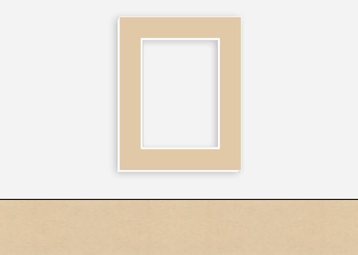 Custom Border Standard Mat 069: #PW5016 (Dark Almond)