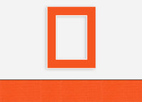 Custom Border Standard Mat 270: #PW5020 (Tangerine)