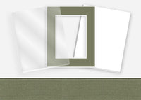 Standard Pkg 138: Acrylic, Foamboard, and Mat #PW5030 (Clover) with 2 inch Border