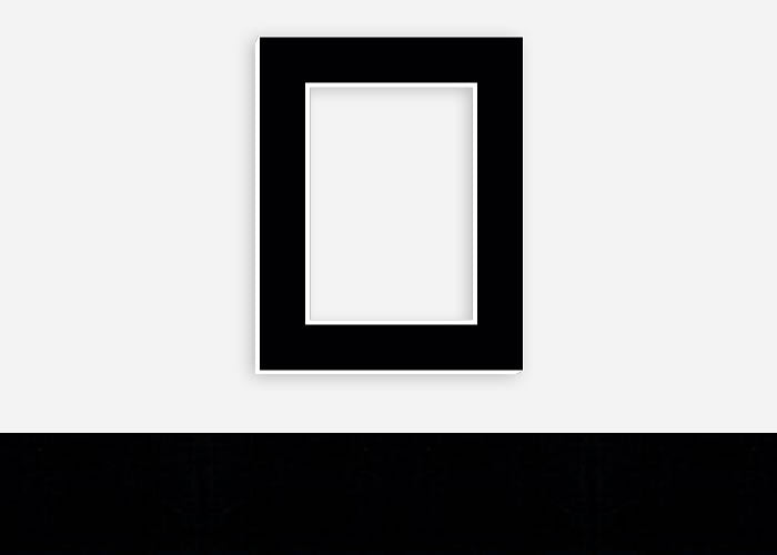 Custom Border Standard Mat 331: #PW5031 (Midnight Black)