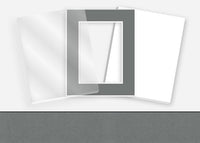 Standard Pkg 301: Glass, Foamboard, and Mat #PW5040 (London Grey) with 2 inch Border