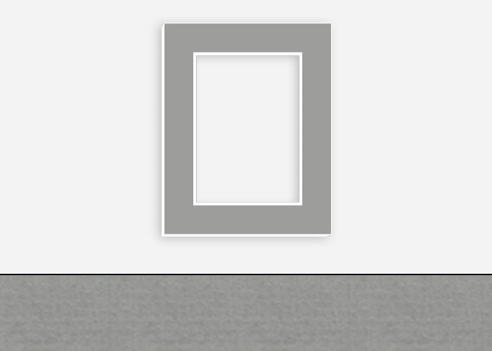 Custom Border Standard Mat 294: #PW5050 (Cloudy Grey)
