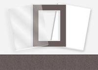 Standard Pkg 099: Acrylic, Foamboard, and Mat #PW5051 (Overcast) with 2 inch Border