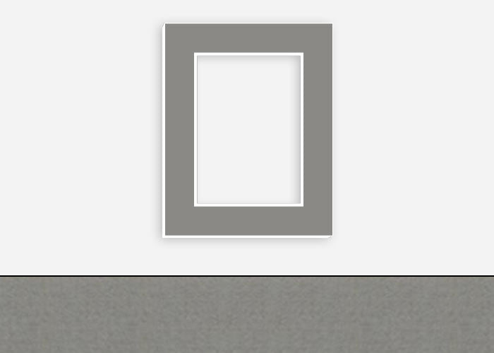 Custom Border Standard Mat 296: #PW5052 (Flint)
