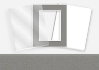 Standard Pkg 296: Glass, Foamboard, and Mat #PW5052 (Flint) with 2 inch Border