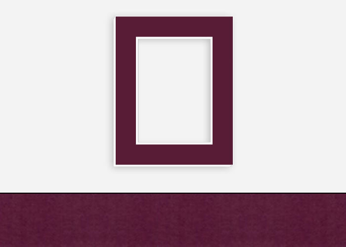 Custom Border Standard Mat 231: #PW512 (Burgandy)