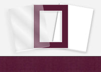 Standard Pkg 231: Glass, Foamboard, and Mat #PW512 (Burgandy) with 2 inch Border