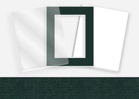 Standard Pkg 162: Glass, Foamboard, and Mat #PW514 (Forest Green) with 2 inch Border