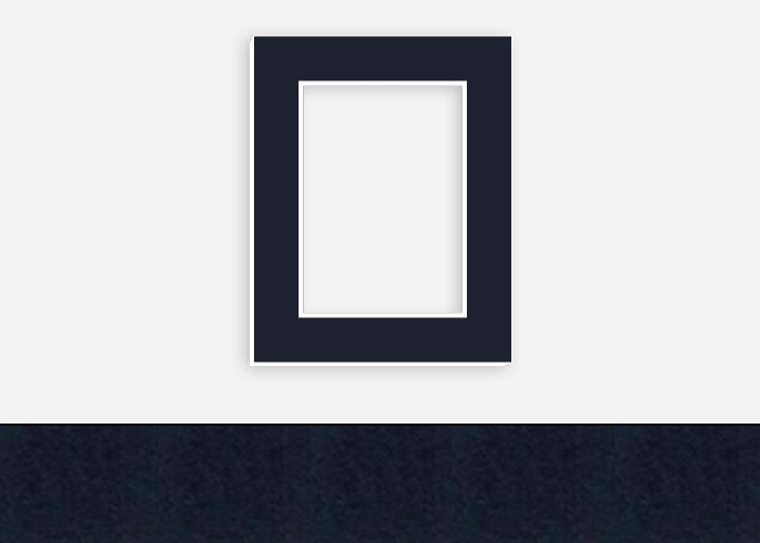 Custom Border Standard Mat 211: #PW519 (Dark Blue)