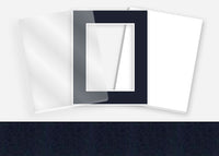 Standard Pkg 211: Glass, Foamboard, and Mat #PW519 (Dark Blue) with 2 inch Border