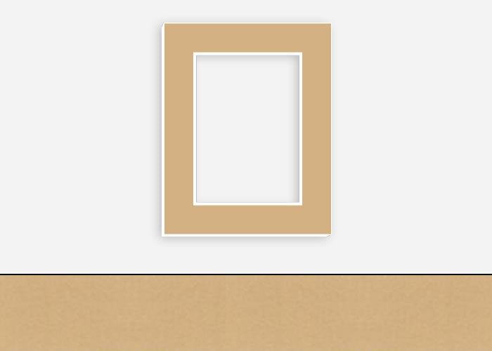 Custom Border Standard Mat 075: #PW526 (Tan)