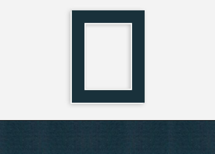 Custom Border Standard Mat 214: #PW527 (Sapphire)