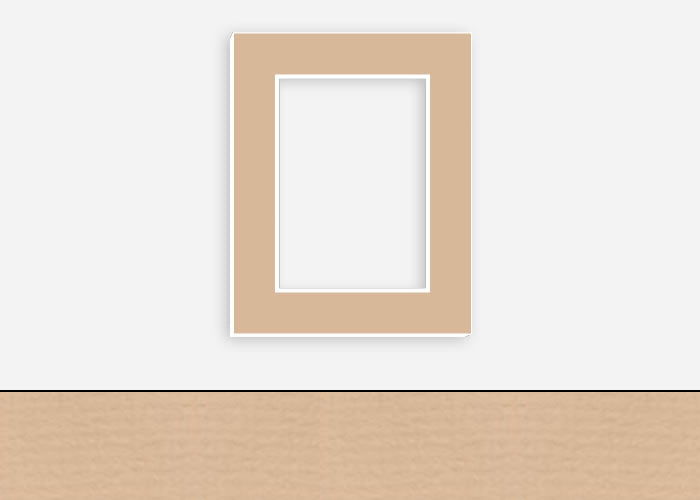 Custom Border Standard Mat 071: #PW532 (Flax)