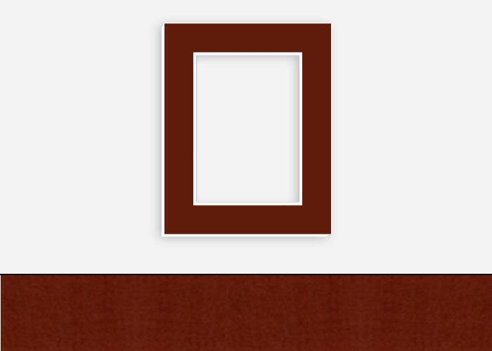 Custom Border Standard Mat 254: #PW539 (Cocoa)