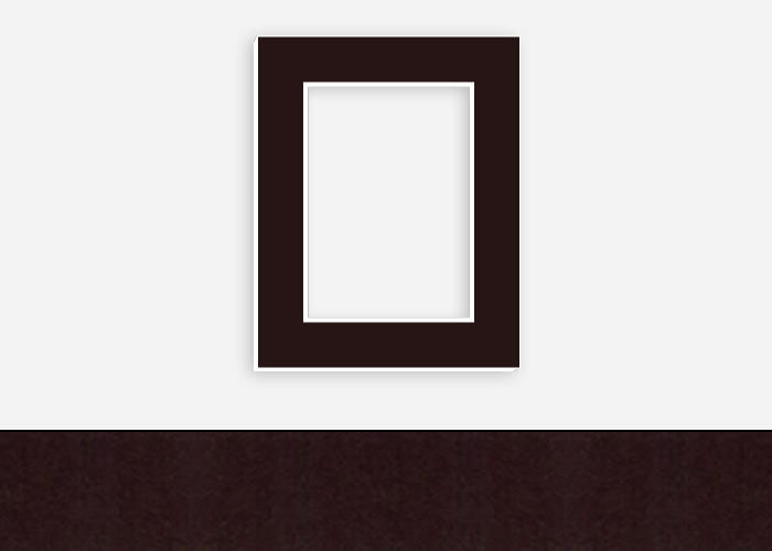 Custom Border Standard Mat 108: #PW543 (Coffee)