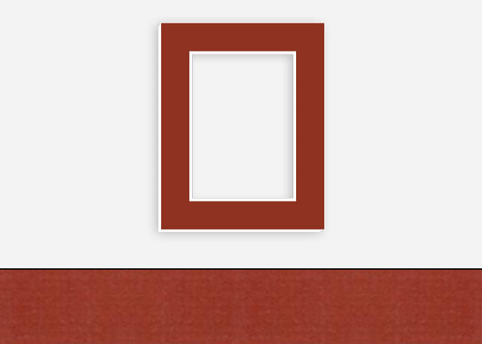 Custom Border Standard Mat 248: #PW544 (Rosewood)