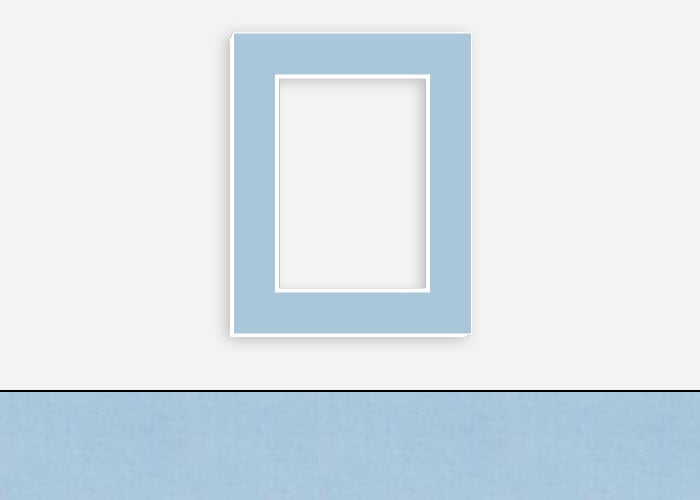 Custom Border Standard Mat 186: #PW548 (Powder Blue)