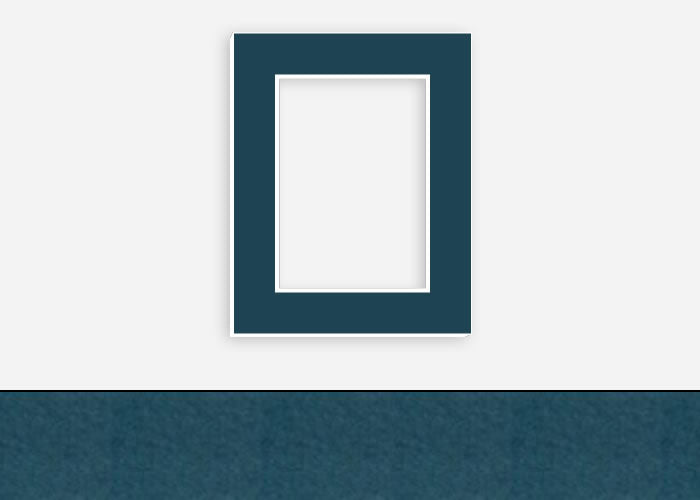 Custom Border Standard Mat 217: #PW550 (Georgian Blue)
