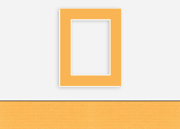 Custom Border Standard Mat 084: #PW551 (Sunflower)