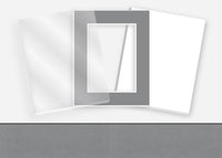 Standard Pkg 295: Glass, Foamboard, and Mat #PW555 (Misty Grey) with 2 inch Border