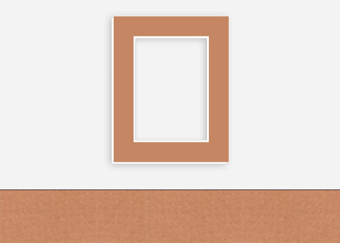 Custom Border Standard Mat 092: #PW556 (Mocha)