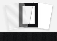 Standard Pkg 313: Glass, Foamboard, and Mat #PW558 (Dark Grey) with 2 inch Border