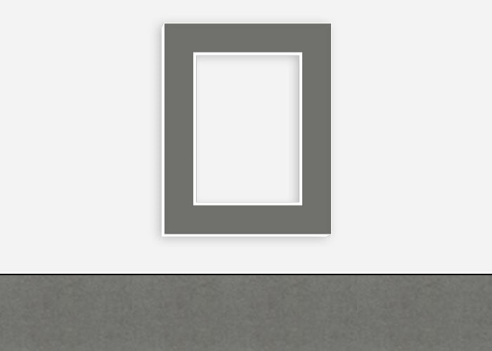 Custom Border Standard Mat 299: #PW560 (Soft Grey)
